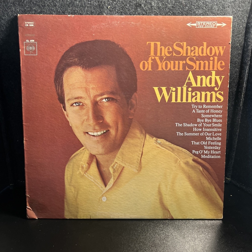 The Shadow Of Your Smile: Andy Williams‎ 12" vinyl LP [Vinyl] CS9299 CL2499
